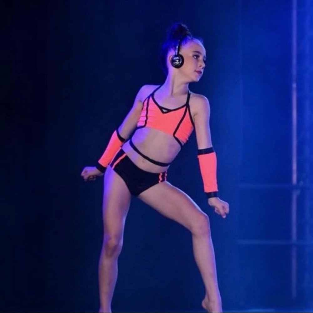 Custom Dance Solo Costume size 8 DJ theme